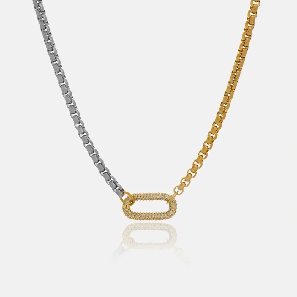 Elegant 18K Gold Plated Stainless Steel Necklace - Picture 4 of 5